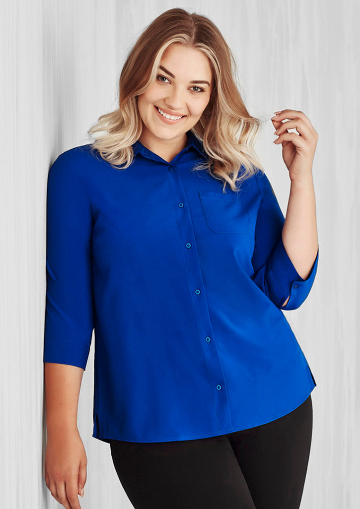 Womens Florence Plain 3/4 Sleeve Shirt (More Color)