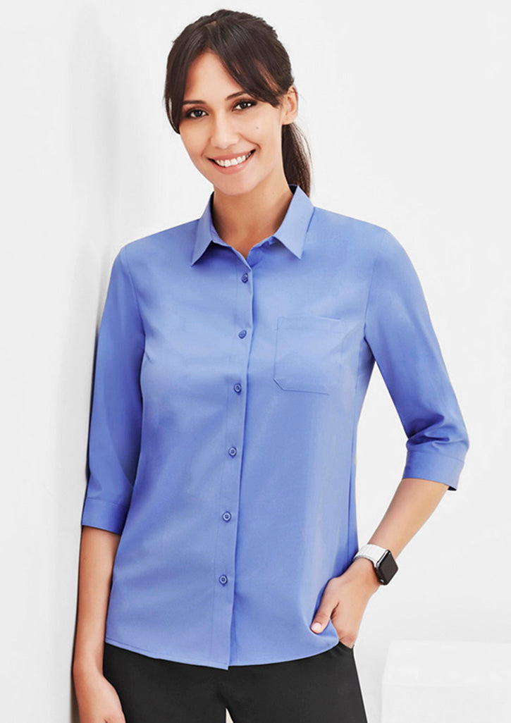 Womens Florence Plain 3/4 Sleeve Shirt (More Color)