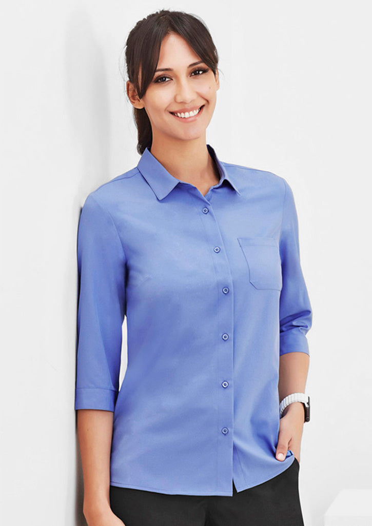 Womens Florence Plain 3/4 Sleeve Shirt (More Color)