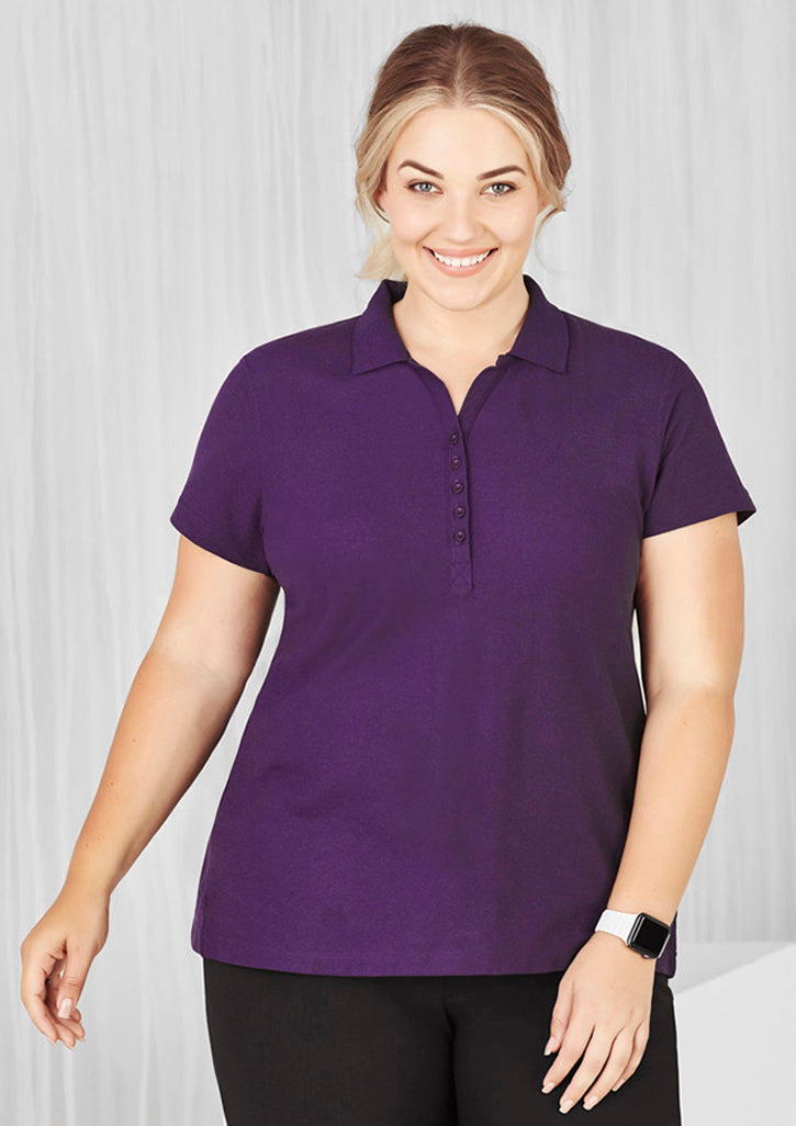 Womens Crew Short Sleeve Polo