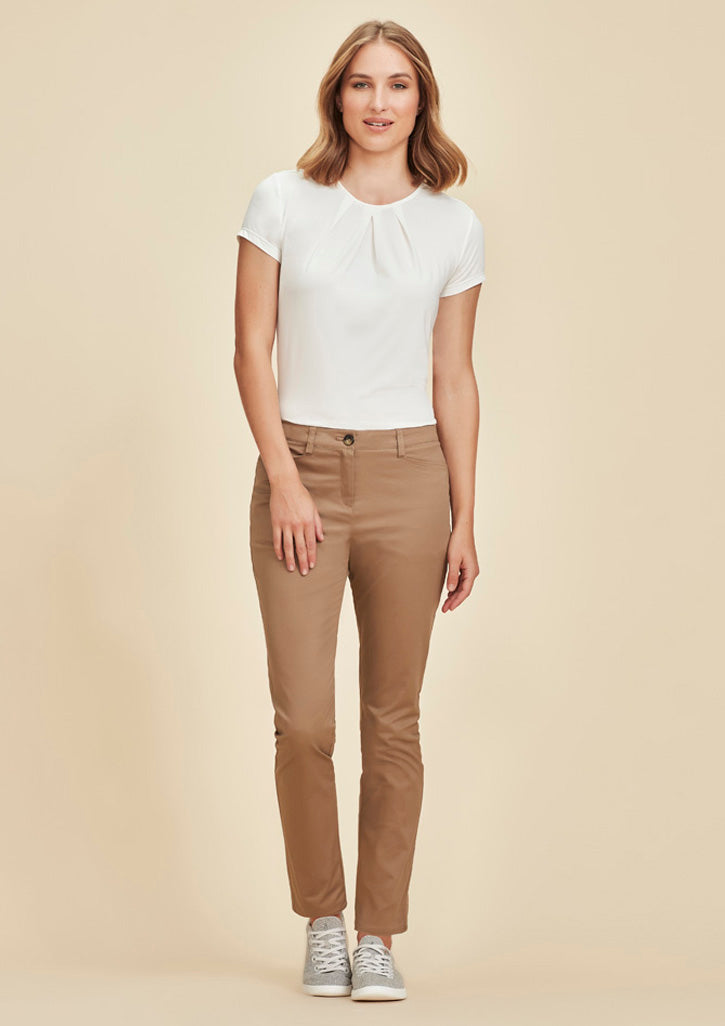 Womens Slim Leg Stretch Chino Pant