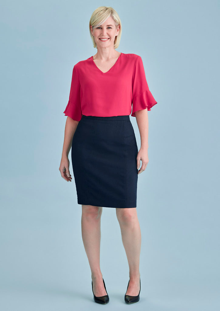 Womens Cool Stretch Mid-waist Pencil Skirt