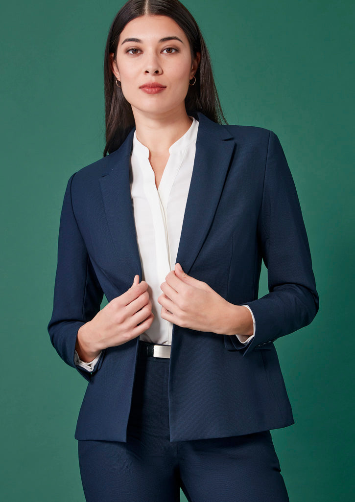 Womens Renew Single Button Mid Length Jacket