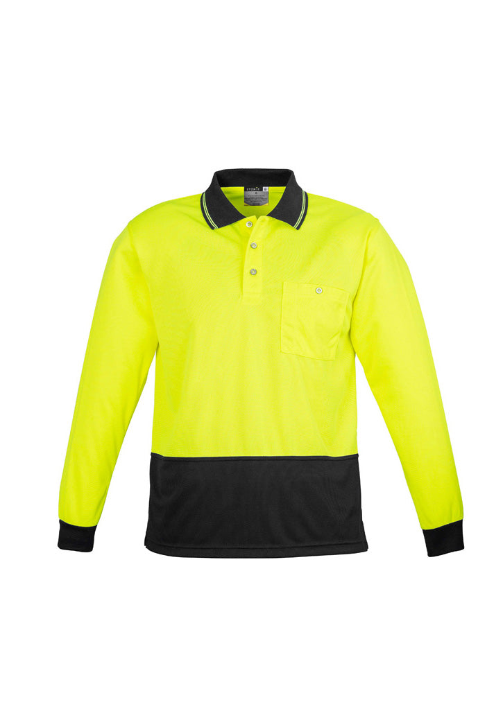 Unisex Hi Vis Basic Long Sleeve Polo