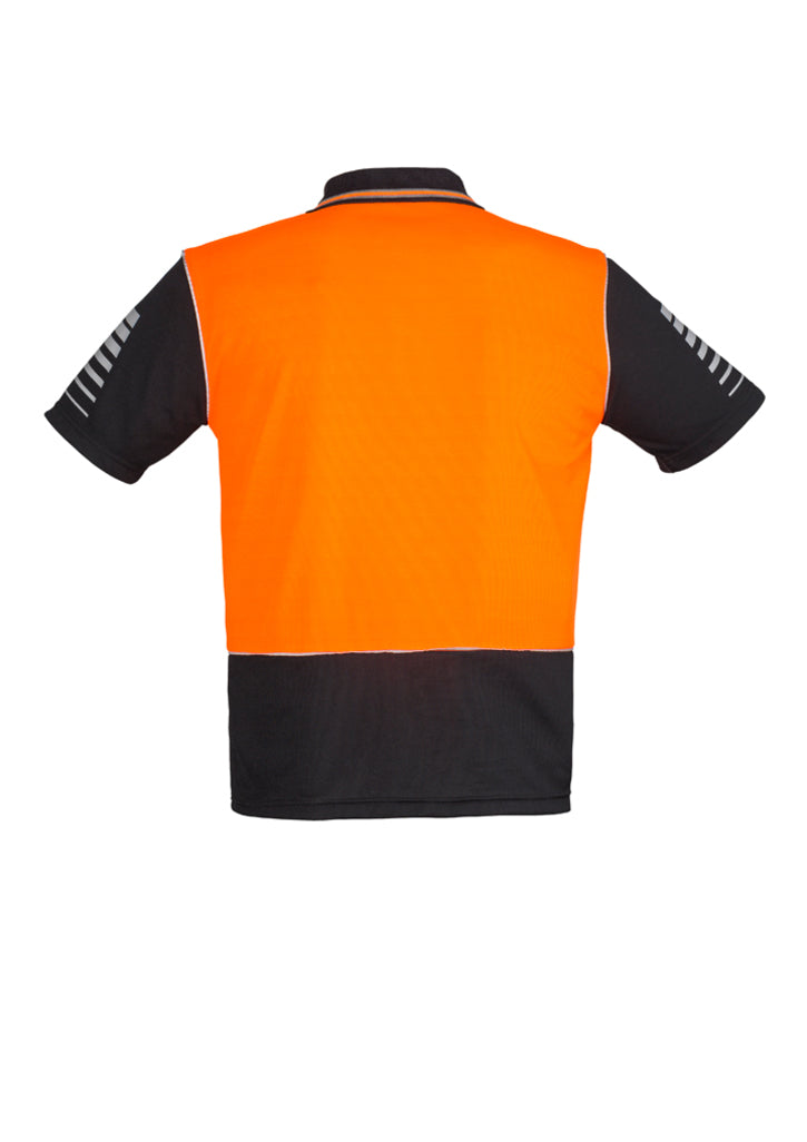 Mens Hi Vis Zone Short Sleeve Polo