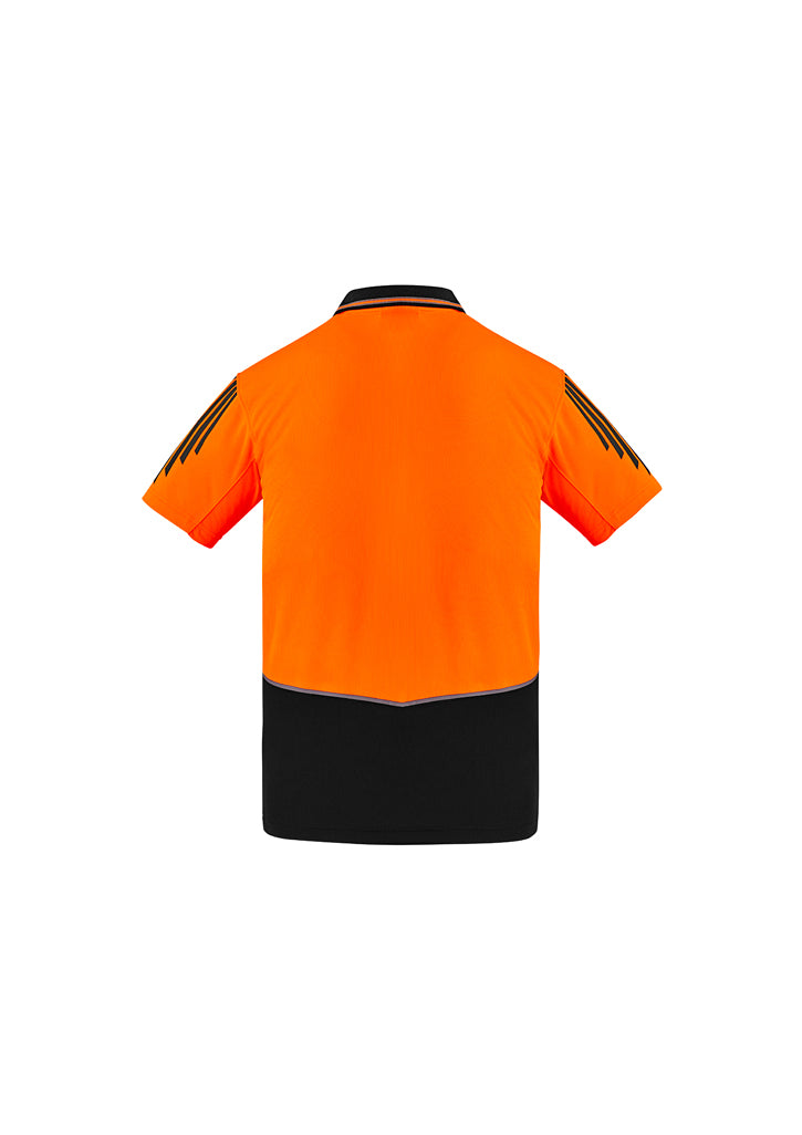 Mens Hi Vis Flux Short Sleeve Polo