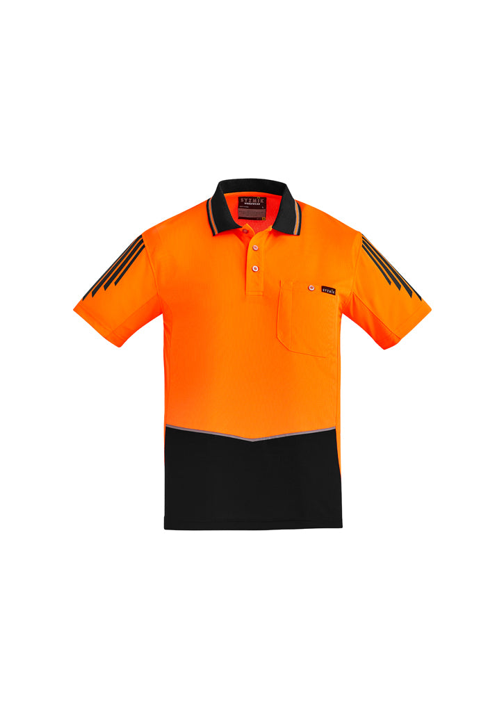 Mens Hi Vis Flux Short Sleeve Polo