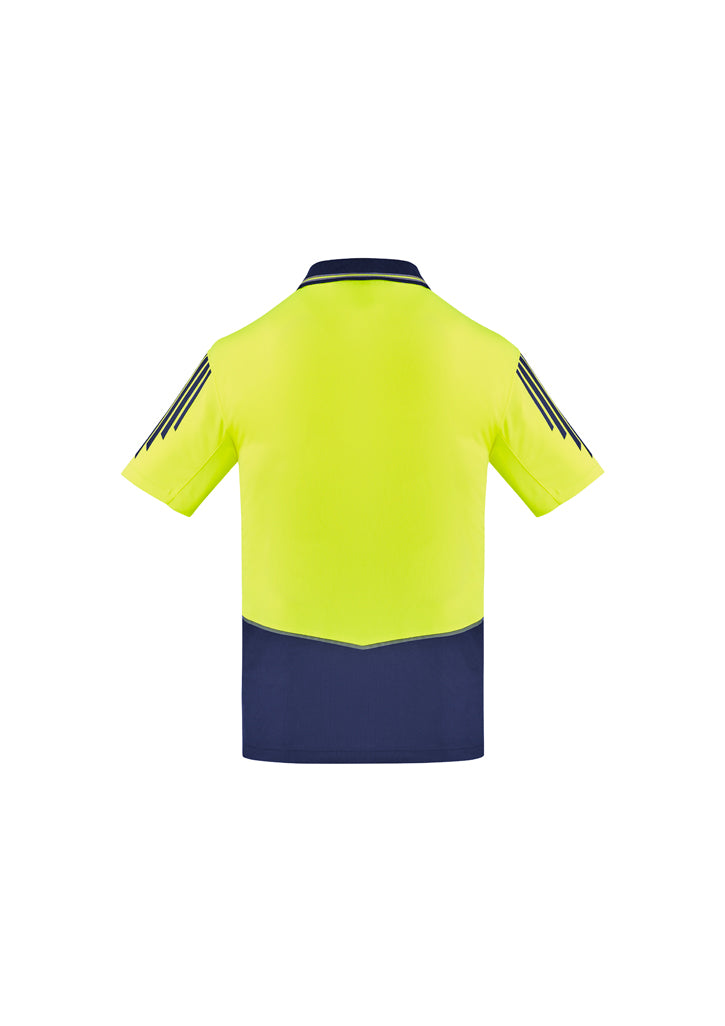 Mens Hi Vis Flux Short Sleeve Polo