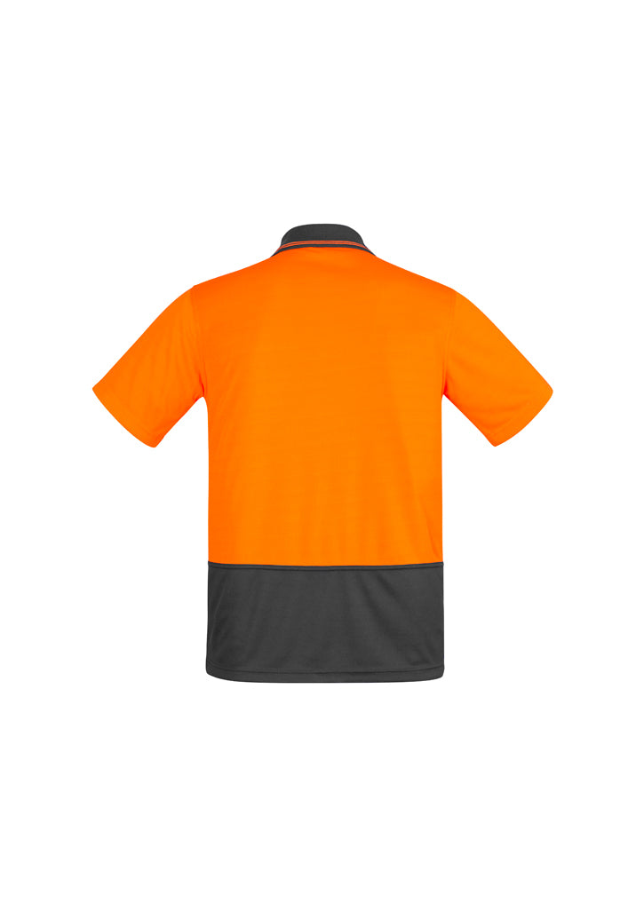 Mens Hi Vis Comfort Back Short Sleeve Polo