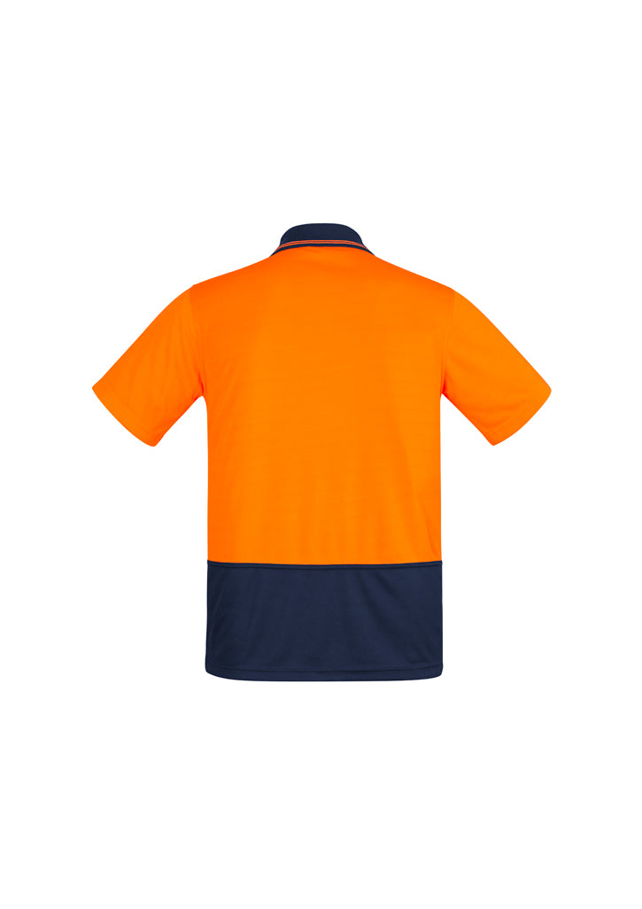 Mens Hi Vis Comfort Back Short Sleeve Polo