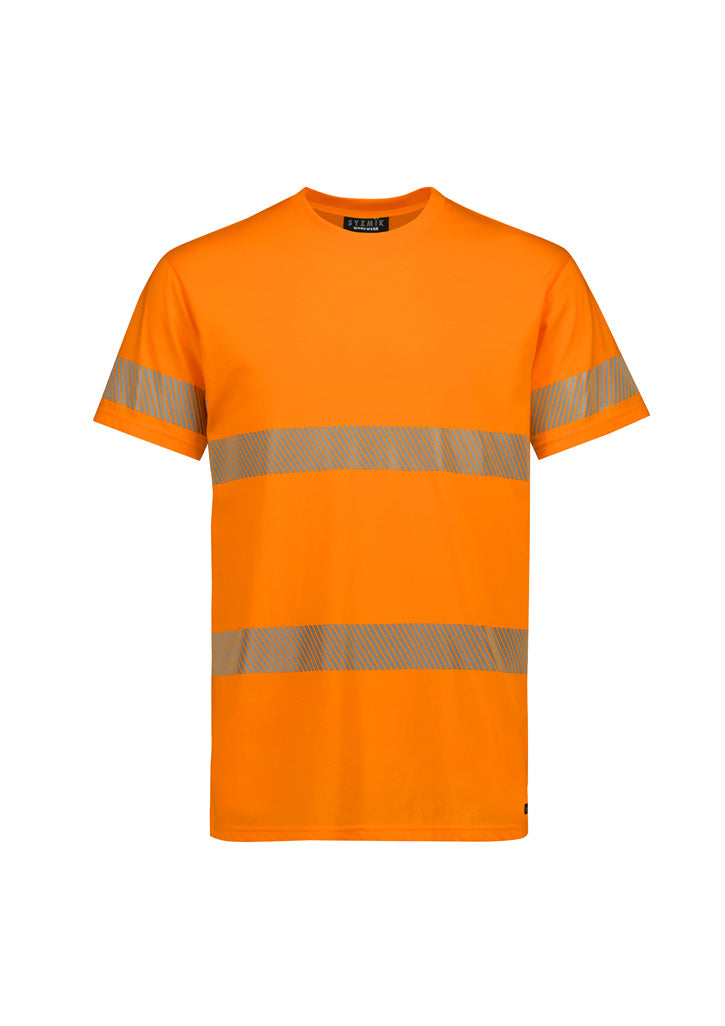 Mens Hi Vis Segmented Tape Cotton Tee Shirt