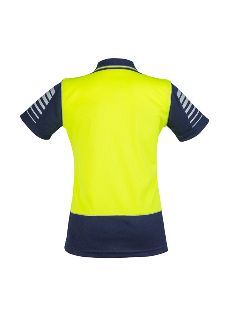 Womens Hi Vis Zone Short Sleeve Polo