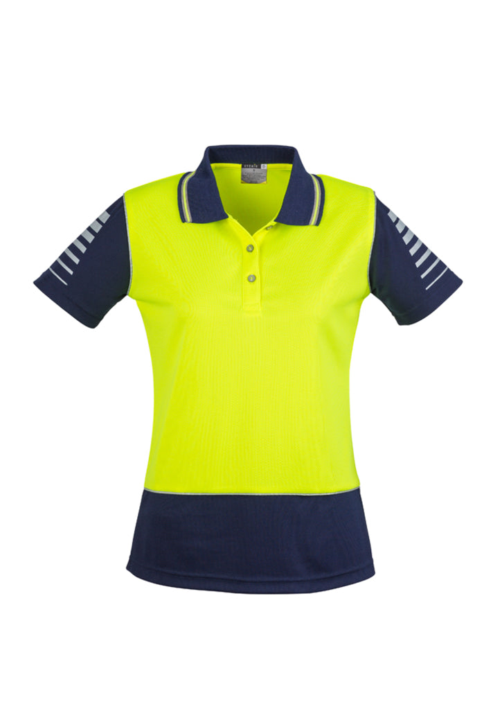 Womens Hi Vis Zone Short Sleeve Polo