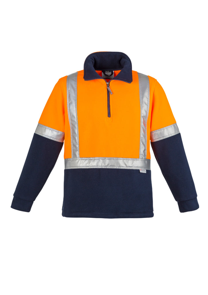 Unisex Hi Vis Polar Fleece Pullover - Shoulder Taped